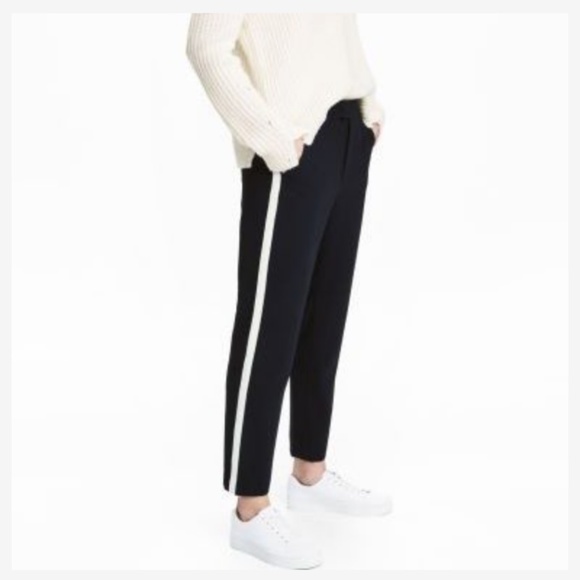 suit pants with side stripe